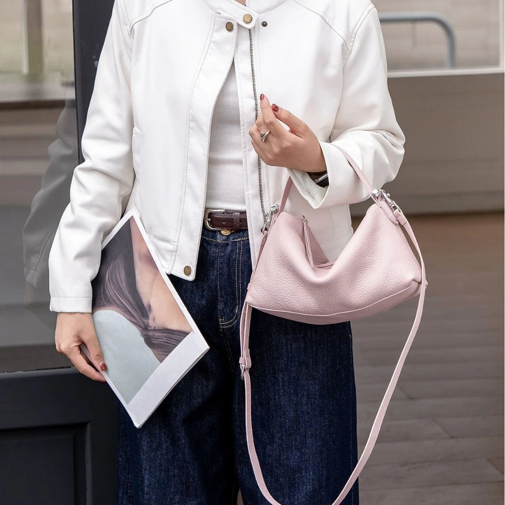 Hot Selling Genuine Leather Women's Handbags Simple Fashion Soft Cowhide Ladies Shoulder Bags Crossbody Bags