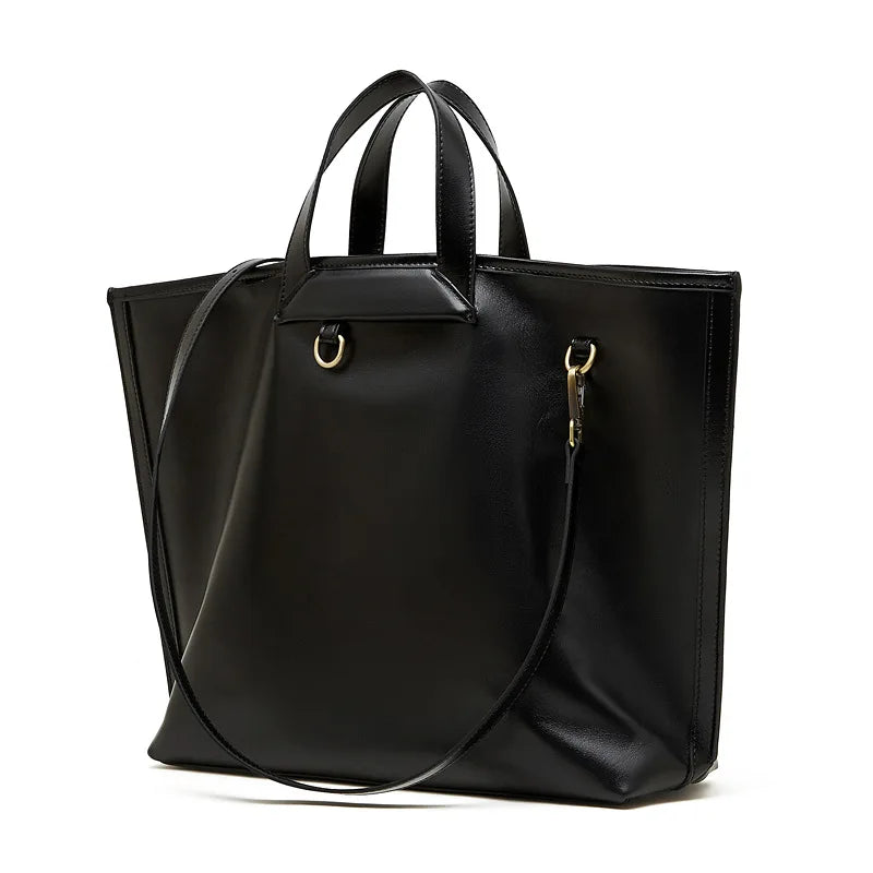 Hot Selling Genuine Leather Women's Handbags Vegetable Tanned Cowhide Ladies Bags Large Handbags for Women OEM ODM