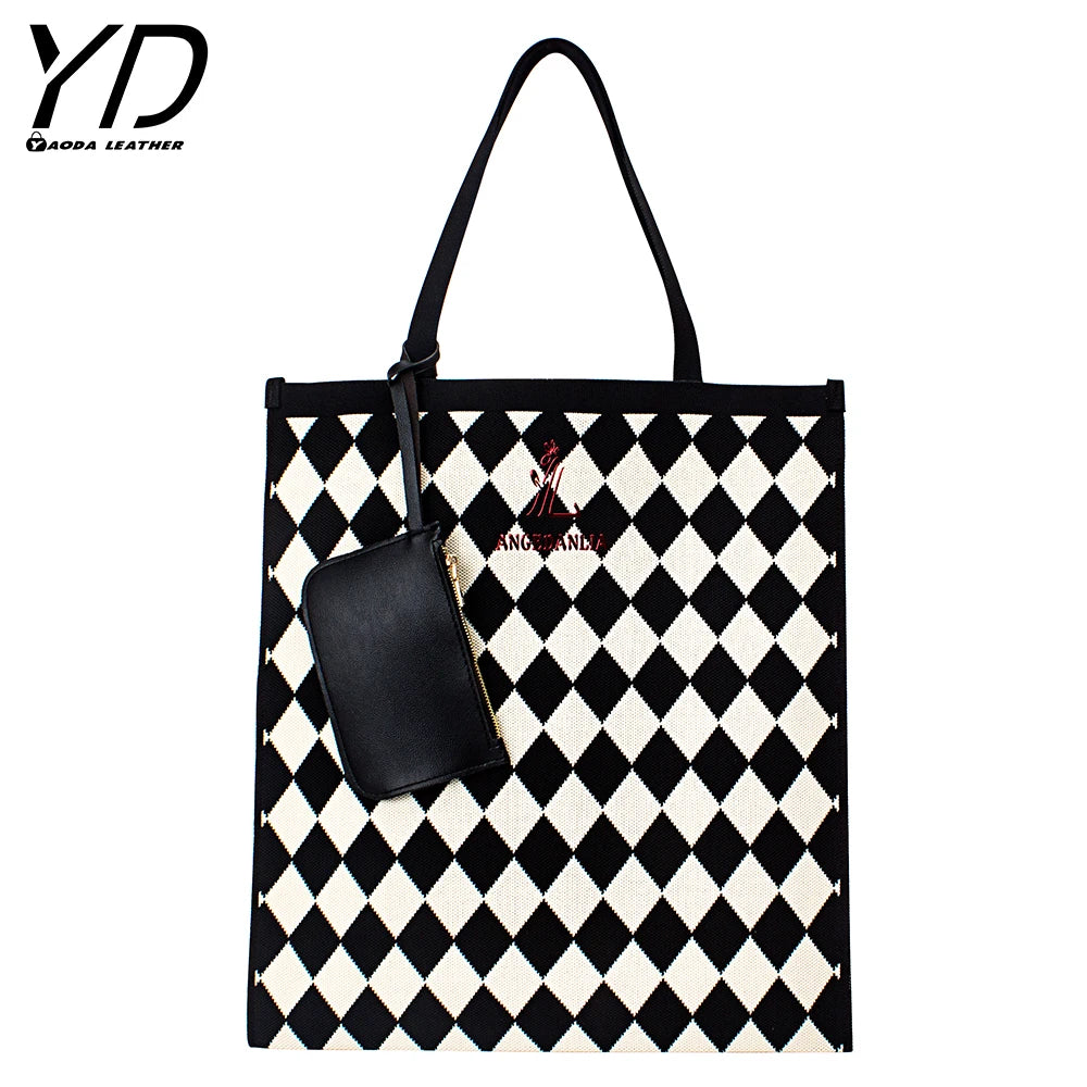 Hot Selling Shoulder Bag European and American Style Woven Handbag