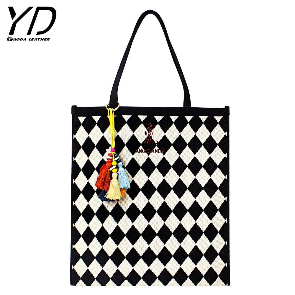 Hot Selling Shoulder Bag European and American Style Woven Handbag