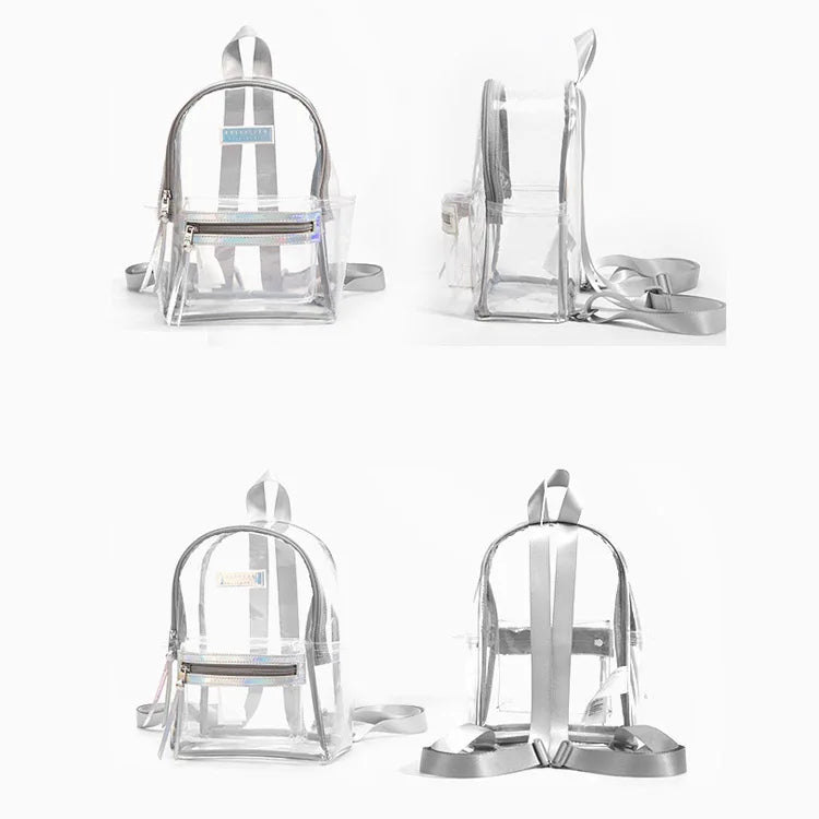 Hot Selling Waterproof Transparent Pvc Mini School Backpack for Children