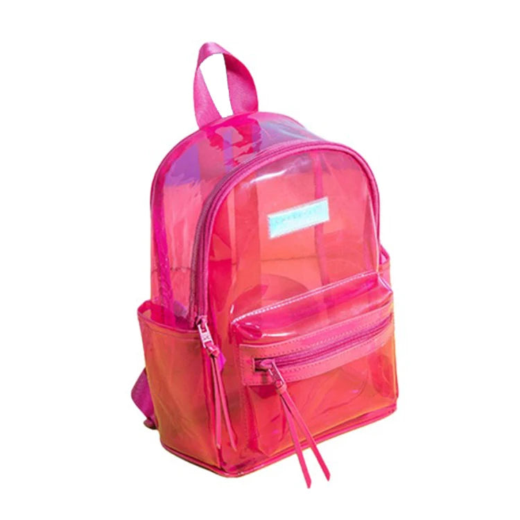 Hot Selling Waterproof Transparent Pvc Mini School Backpack for Children
