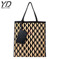 Hot Selling Wholesale Bohemian Square Tote Bag Knitted Handbags Handmade Woven Summer Beach Bag