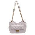 Korean-Style Fashionable Diamond-Quilted PU Leather Women's Bag--Inspired Underarm Convertible Shoulder/Crossbody Bag ZIP