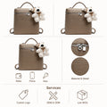 Korean Style Women's Autumn PU Leather Handbag Custom Logo OEM ODM Fashion Crossbody Shoulder Bag