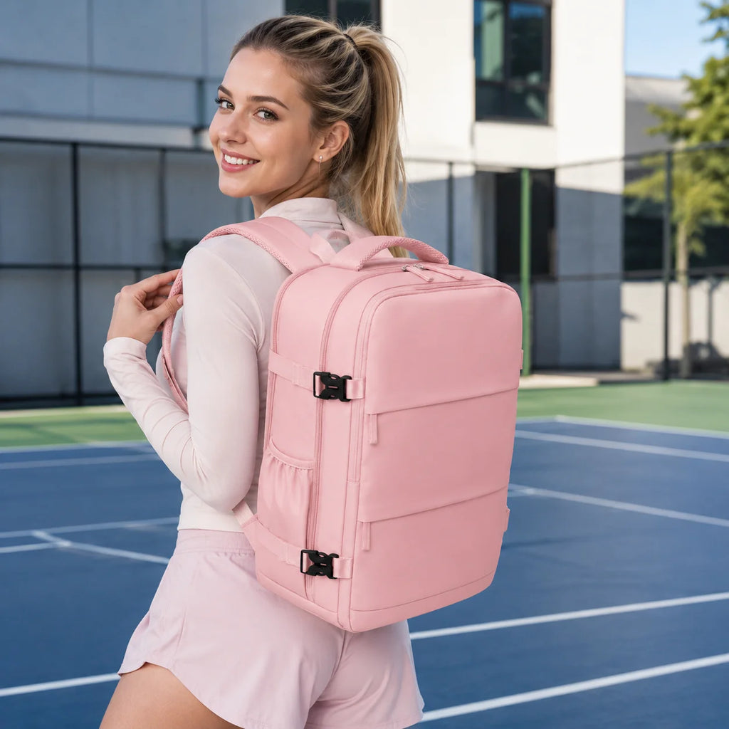 LOGO OEM Women's Hybrid Work-Life Business Gym Techpack Backpack BSCI Certified Factory Wholesale Anti-Tear Nylon for Ladies