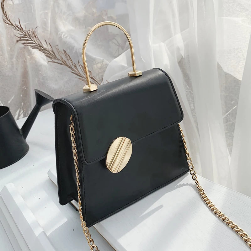 Lady Women Chain PU Leather Fashion Latest Ladies Handbags