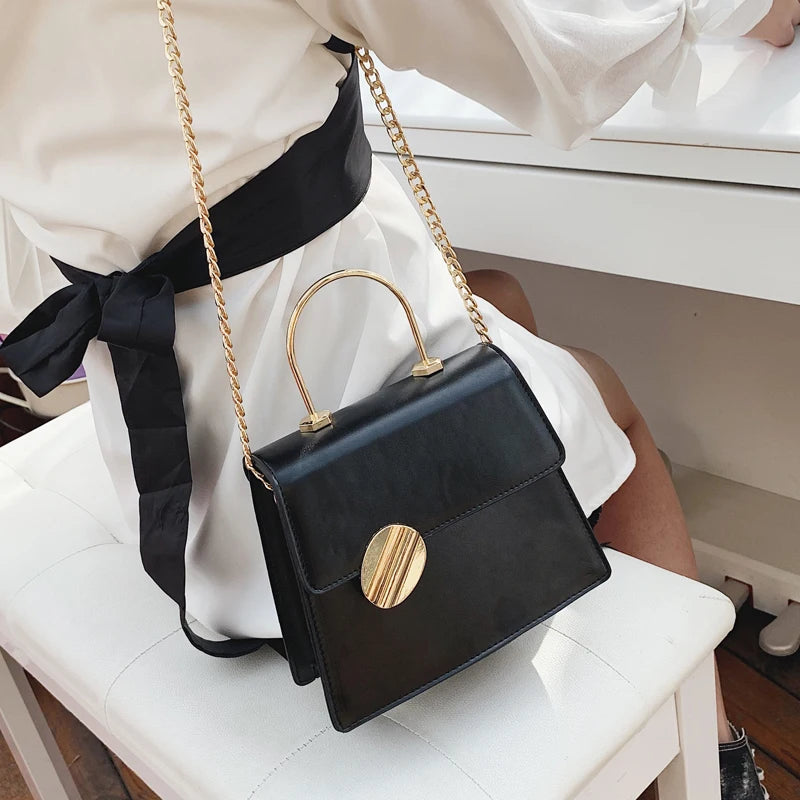 Lady Women Chain PU Leather Fashion Latest Ladies Handbags