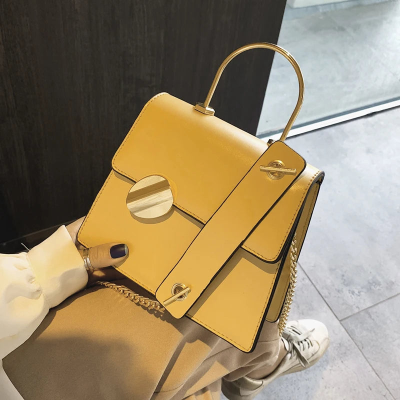 Lady Women Chain PU Leather Fashion Latest Ladies Handbags