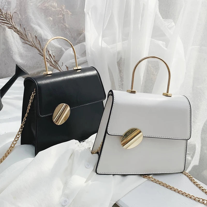 Lady Women Chain PU Leather Fashion Latest Ladies Handbags