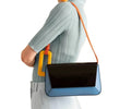 Latest Fashion European Cheap square Hit Color Acrylic Blue Handbags