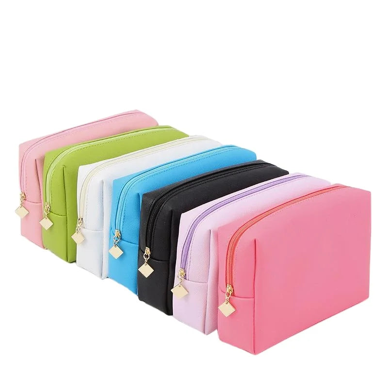 Light Weight Women Makeup Bag Custom Ladies Waterproof Pu Cosmetic Bag