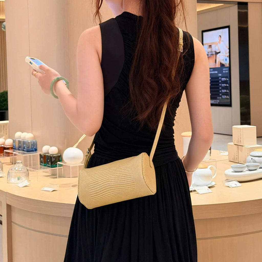 Lizard Print Ladies Bag Small Bag Luxury Genuine Leather Women's Handbag Crossbody Bags High Quality Cowhide Ladys Shoulder Bags