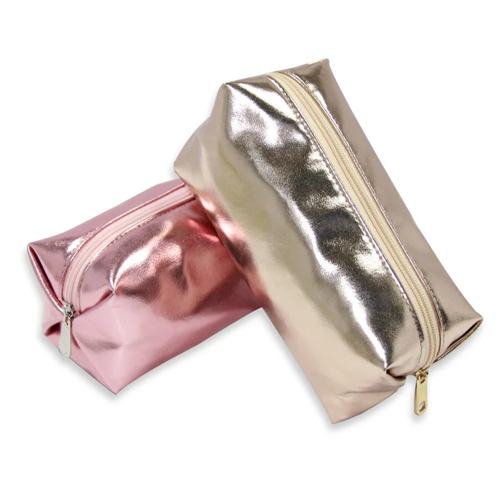 Low MOQ Women Cosmetic Pouch Luxury Lady Makeup Bag with Zipper