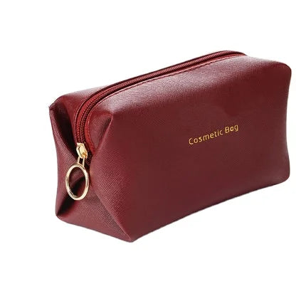 Low MOQ Women Cosmetic Pouch Luxury Lady Makeup Bag with Zipper