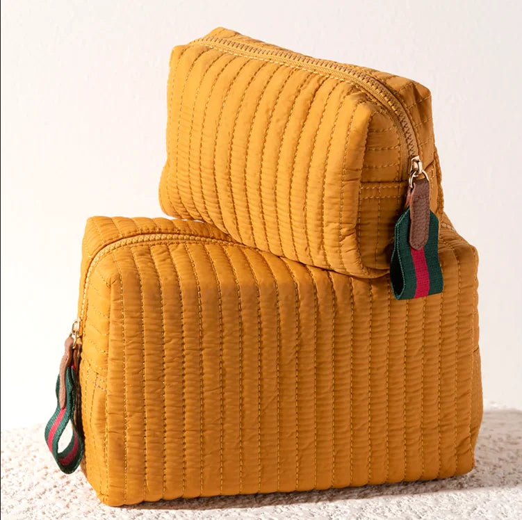 Luxury Quilting Makeup Bag Fashion Colourful Cosmetic Bag Beauty Soft Cotton Cosmetic Bag