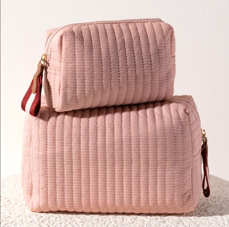 Luxury Quilting Makeup Bag Fashion Colourful Cosmetic Bag Beauty Soft Cotton Cosmetic Bag
