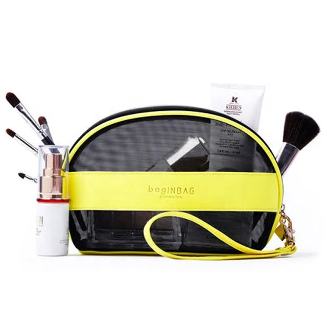 Luxury Travel Makeup Bags for Women Folding Storage Cosmetic Bag Beauty Private Label White Wholesale