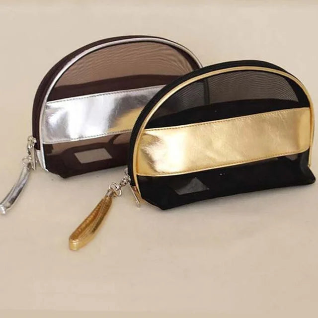 Luxury Travel Makeup Bags for Women Folding Storage Cosmetic Bag Beauty Private Label White Wholesale