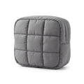 Machine Washable Puffy Quilted Makeup Bag | Shockproof Aesthetic Cloud Cosmetic Bag | Custom Logo Puffer Travel Toiletry Pouch