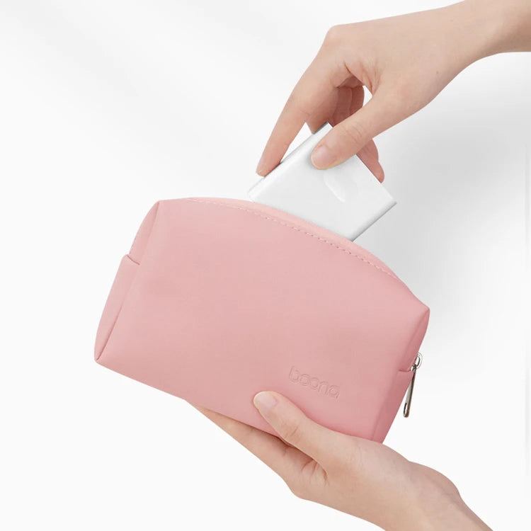 Magic Cosmetic Pu Leather Travel Pouch Bag for Women Zipper Custom Colors with logo