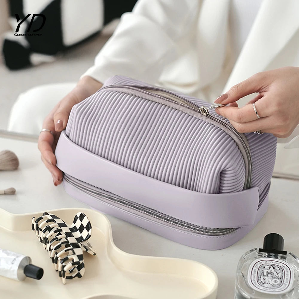 Makeup Bag Portable Large Capacity Hand Bag High Appearance Level Wash Storage Bag