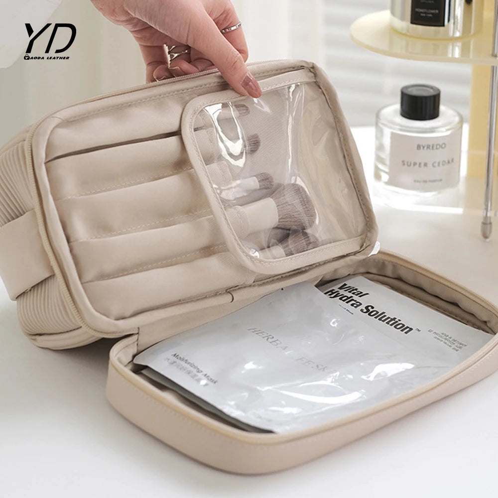 Makeup Bag Portable Large Capacity Hand Bag High Appearance Level Wash Storage Bag