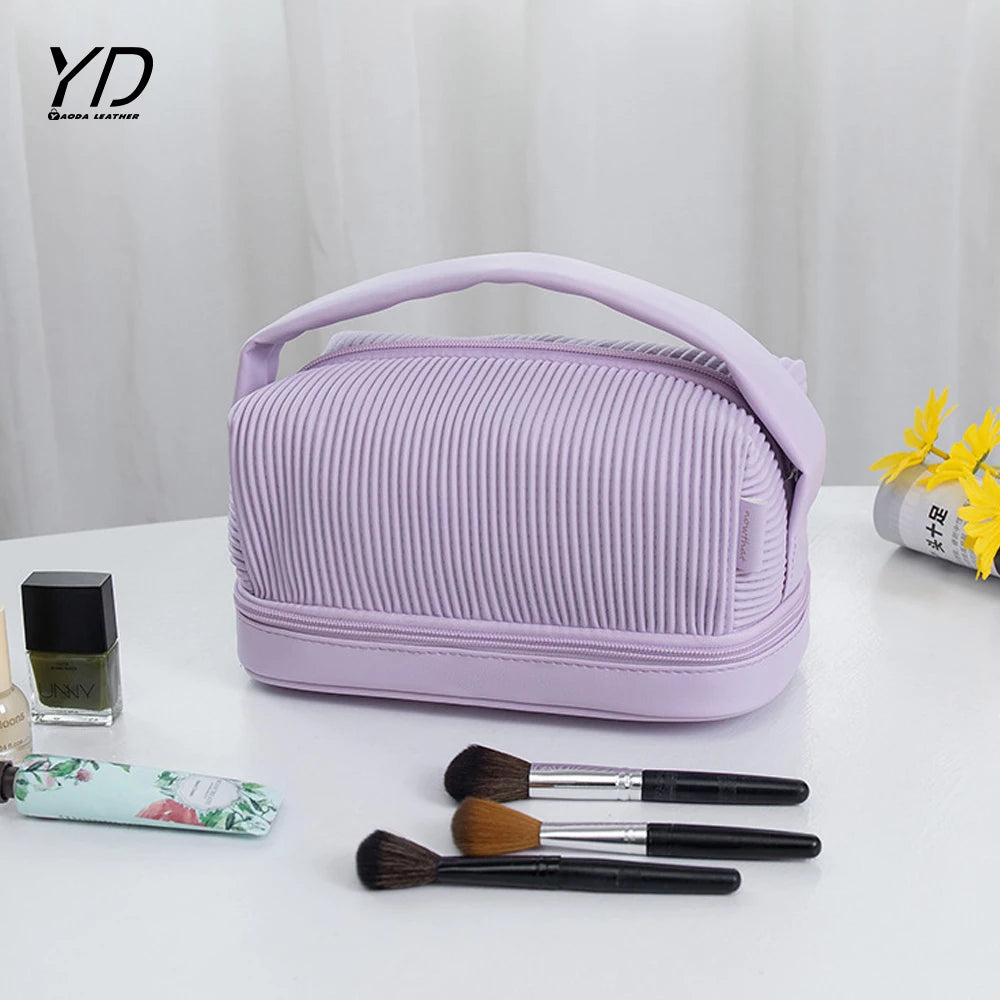 Makeup Bag Portable Large Capacity Hand Bag High Appearance Level Wash Storage Bag