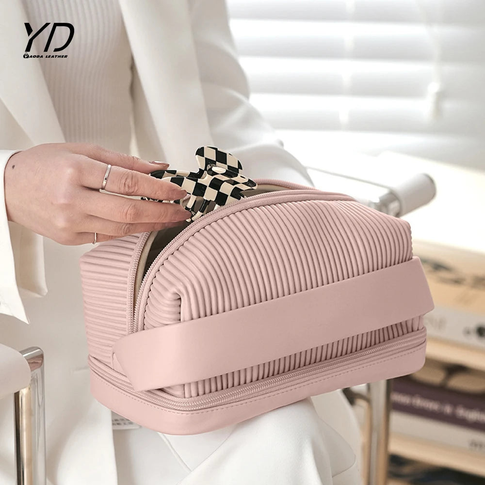 Makeup Bag Portable Large Capacity Hand Bag High Appearance Level Wash Storage Bag