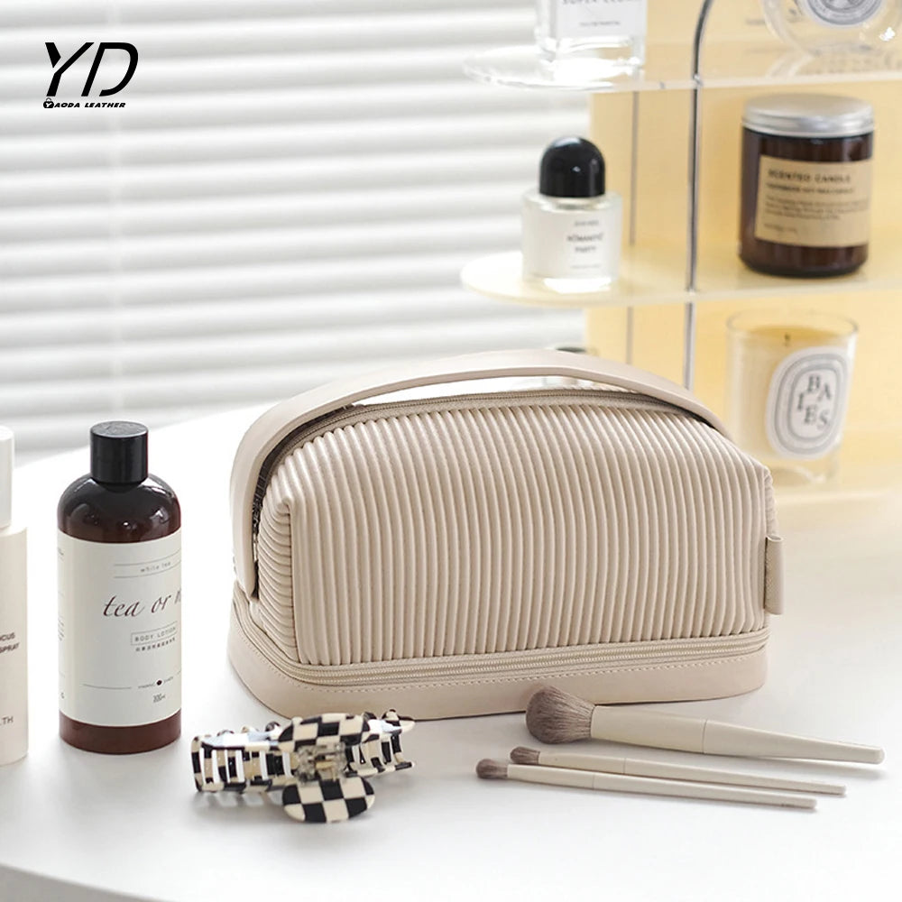 Makeup Bag Portable Large Capacity Hand Bag High Appearance Level Wash Storage Bag