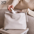 Manufacturer Custom New Style Funky Luxury Flat Zippered Waterproof Portable Travel Pu Leather Make up Makeup Cosmetic Bag