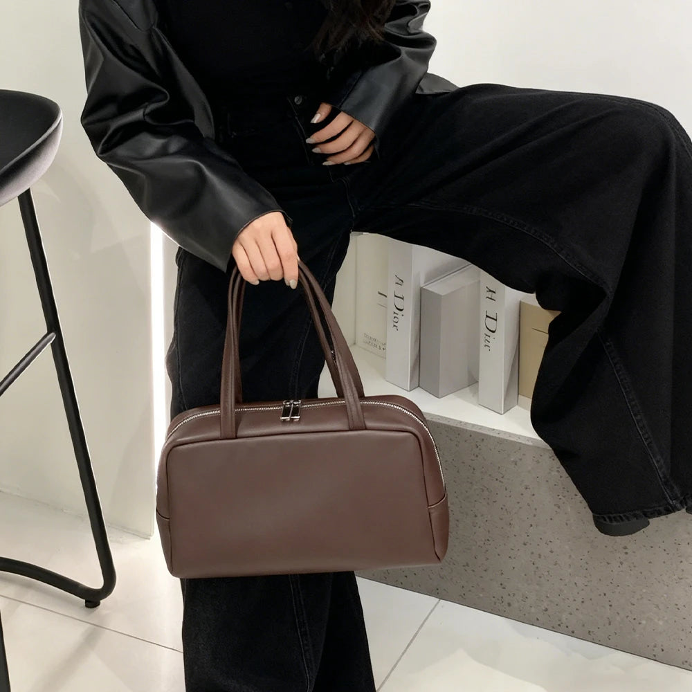 Manufacturers Custom Wholesale OEM Lady High Quality Fashion Vintage Armpit Bag Genuine Leather Handbags for Women