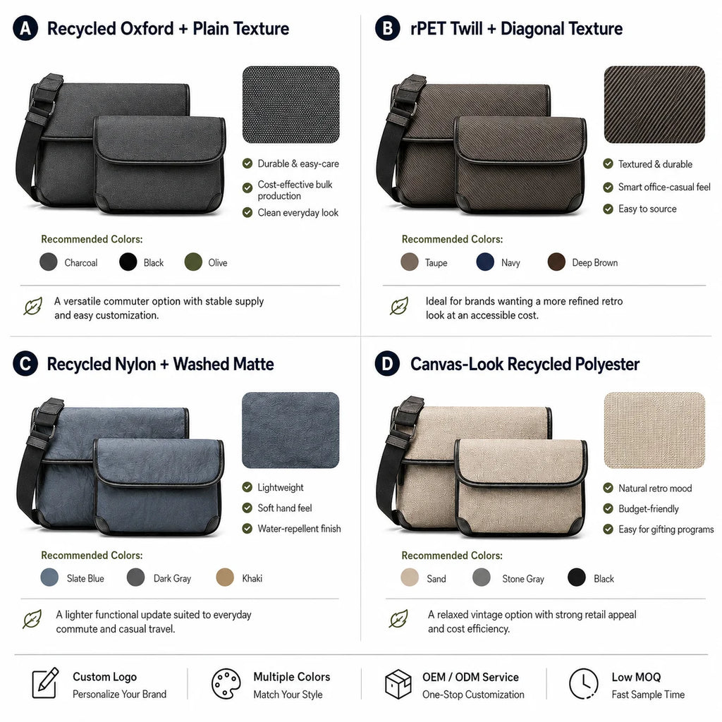 Men's Toros Fashionable OEM ODM Custom Logo Crossbody Business Messenger Bag PU Material Zipper Closure All Seasons