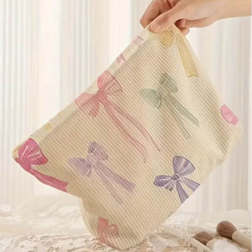 Modern for Women Wholesale Cute Multi-functional Toiletry Waterproof Multifunctional Nylon Yarn Makeup Cosmetic Bag with Window
