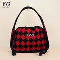 Multiple Colors Knitting Bag Wide Shoulder Strap Knitted Tote Bags Customize Women Handmade Crochet Handbags