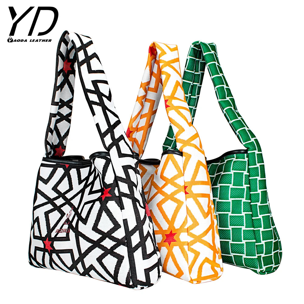 New Arrival Crochet Bag Portable Knitted Woven Women Shoulder Bags