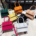 New Arrival Crocodile PU Leather Crossbody Hand Bag Ladies Mini Purse Women Handbag