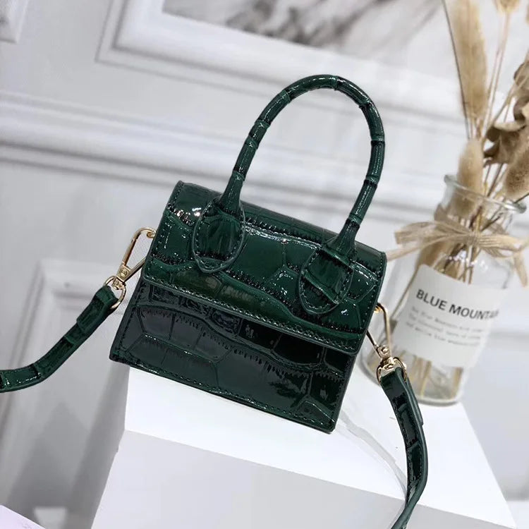 New Arrival Crocodile PU Leather Crossbody Hand Bag Ladies Mini Purse Women Handbag