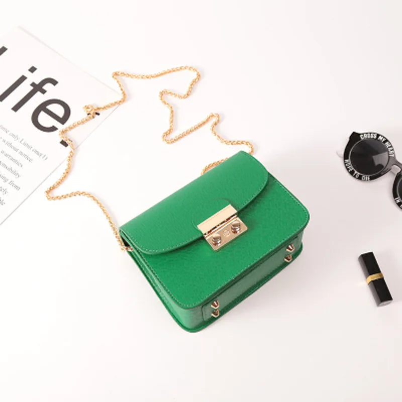 New Cross Grain Small square Bag Solid Color Single Shoulder Oblique Cross Bags Wholesale Pu Leather Cosmetic Bag