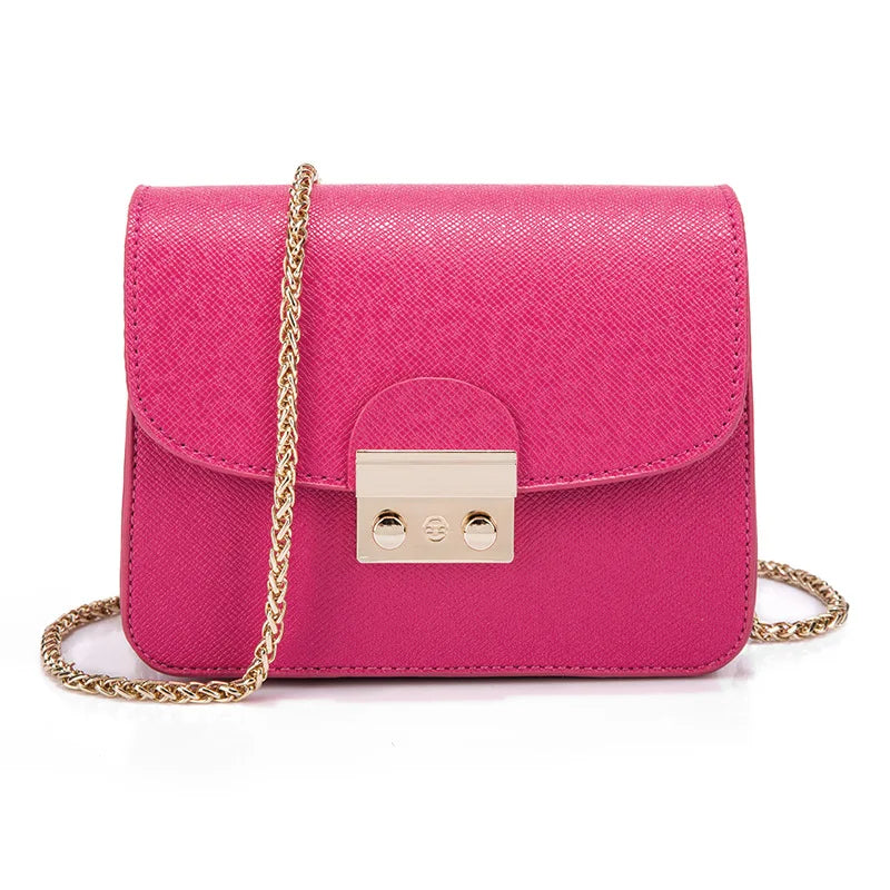 New Cross Grain Small square Bag Solid Color Single Shoulder Oblique Cross Bags Wholesale Pu Leather Cosmetic Bag