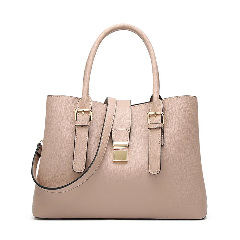 New Design Large Capacity Fashion One Shoulder Personalised logo PU Leather Tote Bags for Women