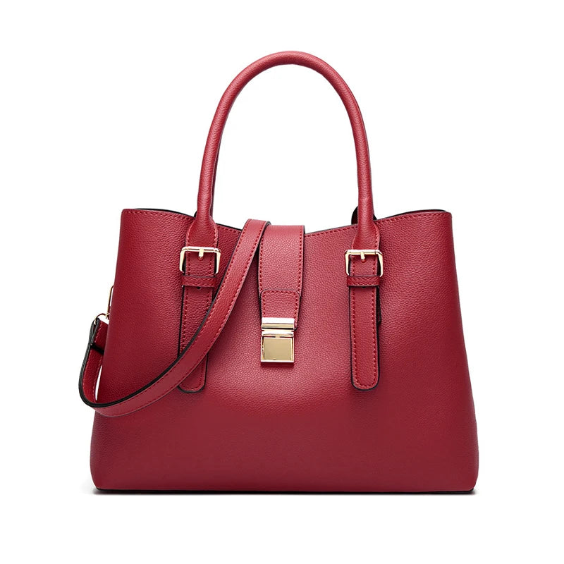 New Design Large Capacity Fashion One Shoulder Personalised logo PU Leather Tote Bags for Women