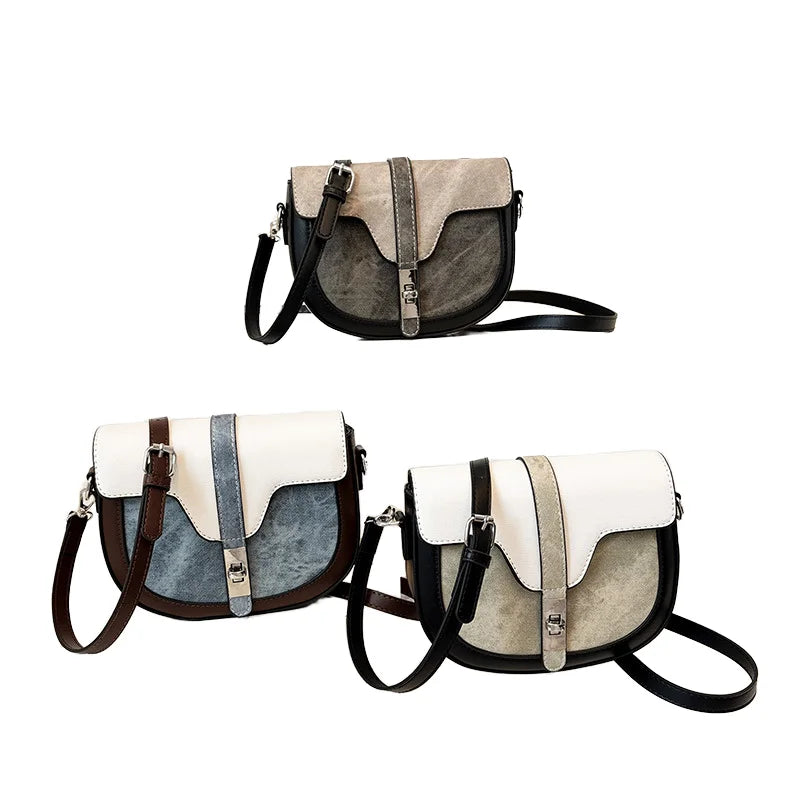 New Fashion Two Straps All Seasons Color-Blocked Light Lady Lock Handbags with Nylon Lining Portable 2026 for Women See Reviews
