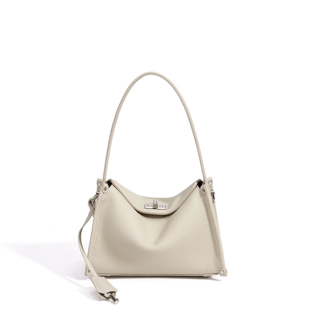 New Genuine Leather Women's Handbags Casual Fashion Lady Bag High Quality Cowhide Ladies Shoulder Bag Underarm Bag