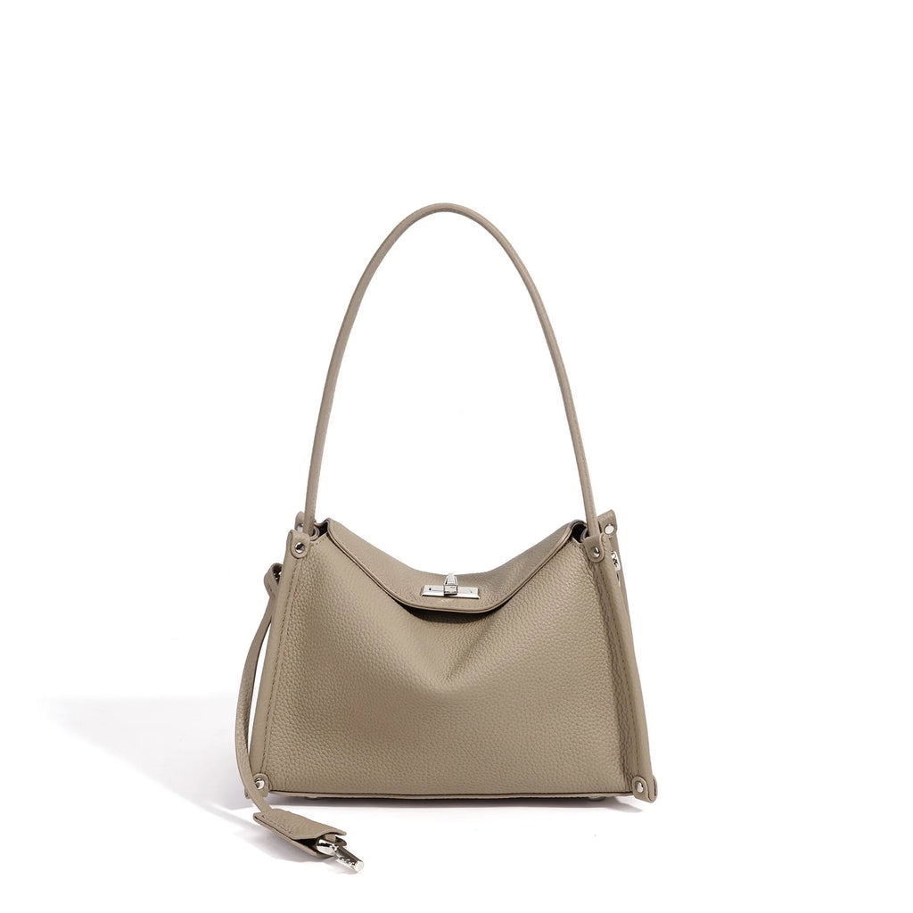New Genuine Leather Women's Handbags Casual Fashion Lady Bag High Quality Cowhide Ladies Shoulder Bag Underarm Bag