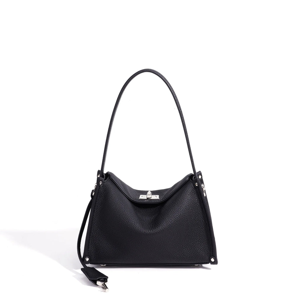 New Genuine Leather Women's Handbags Casual Fashion Lady Bag High Quality Cowhide Ladies Shoulder Bag Underarm Bag