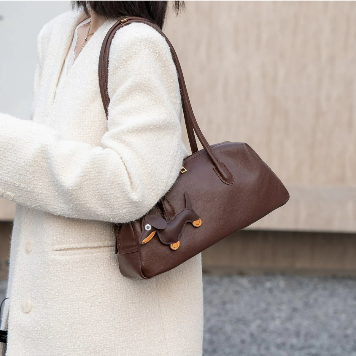 New Genuine Leather Women's Shoulder Bags Underarm Bags Vegetable Tanned Cowhide Ladies Handbags Fashion Women's Bags