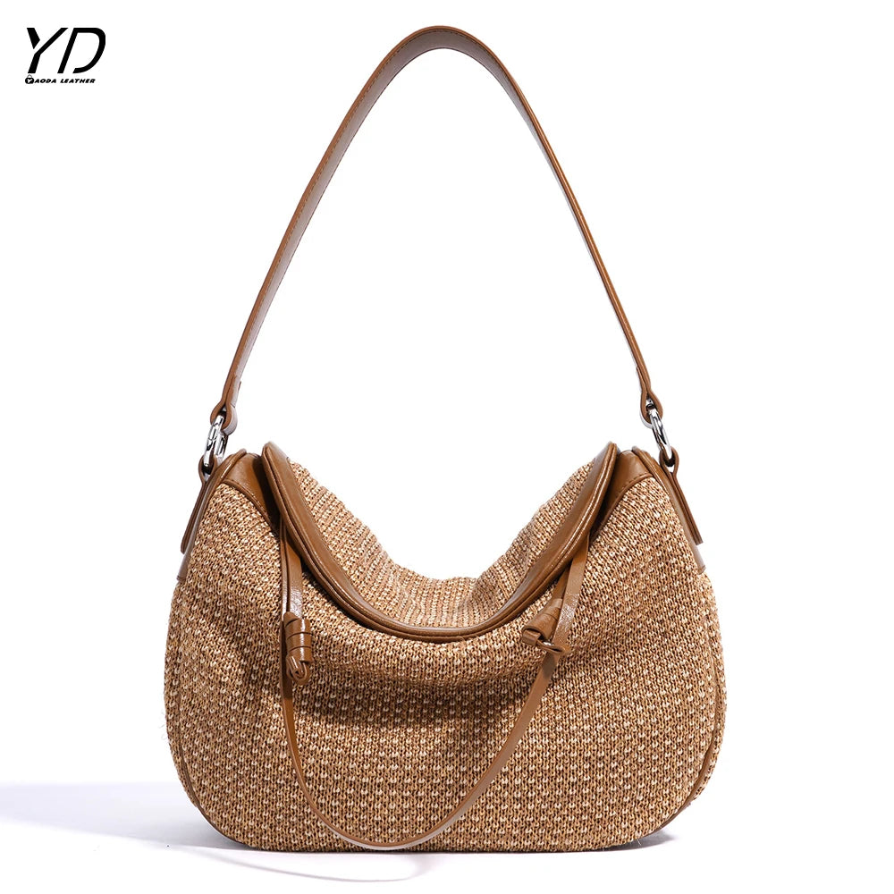 New Handwoven Women's Casual Crossbody Bag Niche Design Lazy Style Handbag for Women