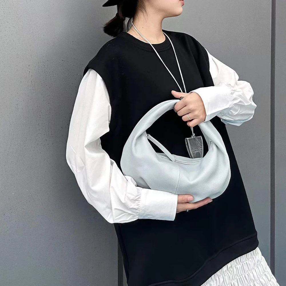 New High Quality Vegetable Tanned Cowhide Bag for Women Design Fashion Soft Genuine Leather Women's Bag