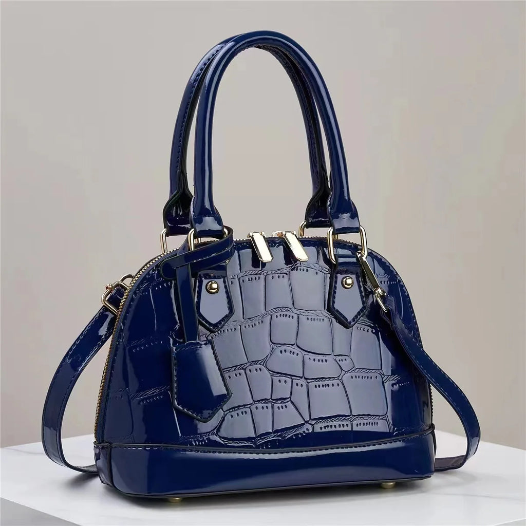 New Simple Casual Retro Crossbody Bag Women Elegant Fashionable Minimalist Trendy Handbag Zipper Closure PU Leather Polyester